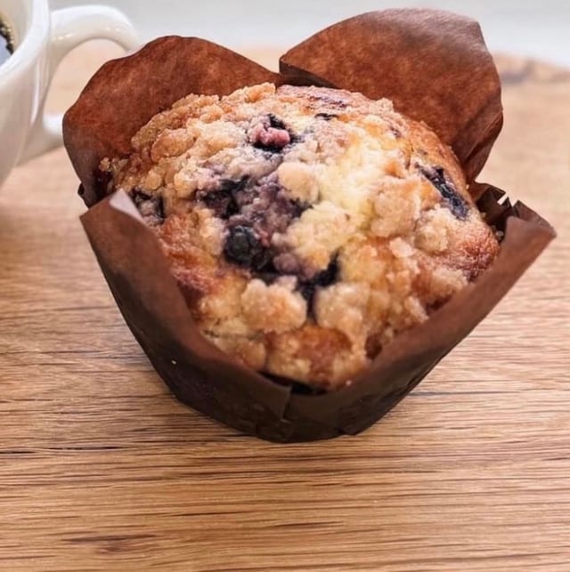 Blueberry Streusel Muffin.