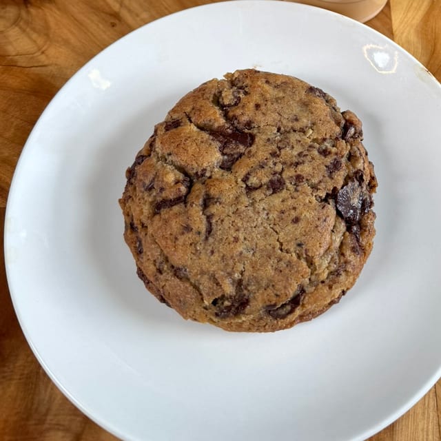 Giant Chocolate Chip Cookie.