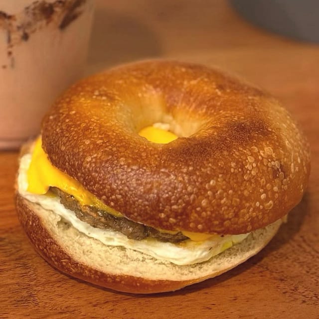 Sausage, Egg and Cheese Bagel.